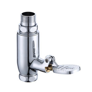 วาล์วเปิด-ปิดน้ำแบบติดผนังชนิดใช้เท้าเหยียบ ยี่ห้อ Chenlu ผลิตจากทองแดงทั้งหมด สำหรับโถสุขภัณฑ์แบบนั่งยอง ขนาดท่อออก 2.0 และ 2.5 นิ้ว ช่วยประหยัดน้ำ - Product Image 4