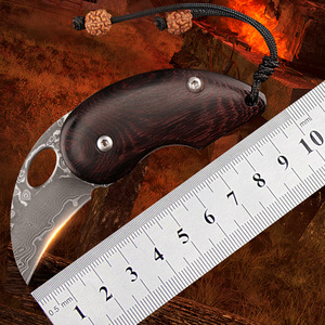 <span class=keywords><strong>Cuchillo</strong></span> <span class=keywords><strong>Karambit</strong></span> Coleccionable de Acero de Damasco con Diseño Plegable - Product Image 1