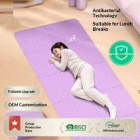 Tapis de yoga antibactérien pliable en TPE pour enfants et étudiants, coussin de sieste portable, épais, 568mm x 183 cm, rectang