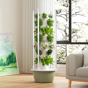 Aeroponic Tower Garden System Indoor Hydroponic Growing Vertical with 5-13 Layers and Optional LED <b>Lights</b> - Product Image 1