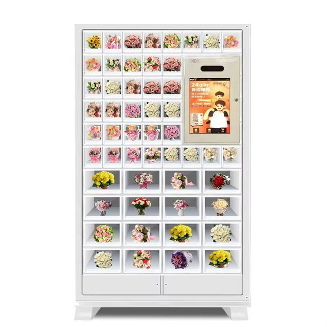 New Fresh Flower Vending Machine with Coin Operant Cash Pay Humidity and Temperature Controlled Locker Vending Machine