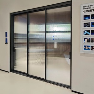 Deioux Contemporary Mansion Super Transparent Glazing Dual Panel Broad Aperture Gliding Portal Setup - Product Image 4