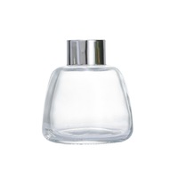 En stock, livraison rapide, flacon diffuseur en verre transparent en forme de pomme de 100 ml avec bouchon à vis doré