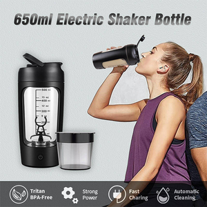 Custom Portable Sport Shake Cup Usb Rechargeable <strong>Electric</strong> Powerful Automatic Gym Protein Mixer <strong>Shaker</strong> Bottle - Product Image 2