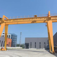 Grue portique à double poutre de type U, grande portée, sur mesure, pour levage lourd, extérieur, chantier naval, préfabriquée, 10 tonnes