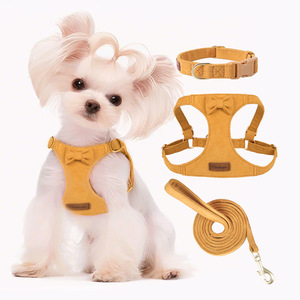 Set Harnesses Anjing Kecil Ringan Lembut Tali Kucing yang Dapat Disesuaikan Tanpa Tarik Tanpa Tersedak Anti Lepas Multifungsi Serat <span class=keywords><strong>Vest</strong></span> Harnesses Hewan Peliharaan - Product Image 2