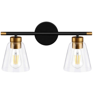 Lámpara de Pared LED E26 Moderna de Hierro y Vidrio para Hotel, Dormitorio, Tocador, Iluminación Decorativa junto a la Cama - Product Image 1
