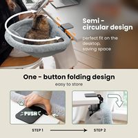 Ama-zon Meubles Offre Spéciale pour animaux de compagnie Hamac robuste pour lit de bureau pour chat avec tapis en peluche doux lavable pour lit de chat d'intérieur pour bureau