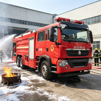 Modèle populaire SINOTRUK HOWO 6x4 Véhicule de sauvetage incendie avec système eau-foam pour la lutte contre les incendies dans les zones d'entrepôt à distance