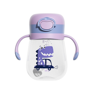 Biberon d'eau pour bébé personnalisé sans BPA avec paille, nouveau design, meilleure tasse avec impression mignonne, biberon le plus récent, au prix de gros - Product Image 3