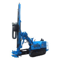 Sur chenilles hydraulique top marteau de clouage du sol de forage rig