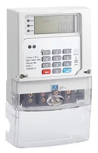 Teclado de fase única eletrônica dura pré-paga medidor de energia elétrica inteligente com software de venda de medidor pré-pagos