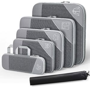 Compression 6-Piece Set Expansion <b>Clothes</b> and Shoes Travel <b>Storage</b> Bag for Luggage - Product Image 2