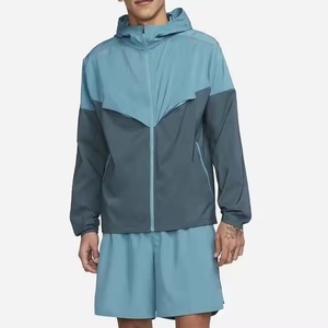 Veste coupe-vent personnalisée à fermeture éclair intégrale pour homme, veste de sport d'extérieur à capuche, toute nouvelle veste coupe-vent imperméable à capuche, vestes pour homme - Product Image 3