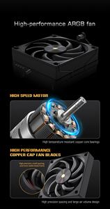 Ventilador Lovingcool RGB PWM de 120mm, disipador de calor de PC de refrigeración rápida, carcasa de ordenador silenciosa de alta velocidad, Enfriador de juegos, diseño de refrigeración rápida - Product Image 5
