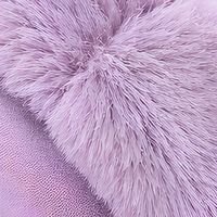 Pantoufles croisées plissées en peluche lavande, mules d'intérieur en mousse à mémoire de forme EVA, chaussures souples pour la maison