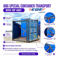 Conteneur OOG (Over-Gauge) LCL + Express pour Expédition de Marchandises, Conteneur Flat Rack Open Top BBK, Livraison DDP Porte-à-Porte, Rapide et Fiable