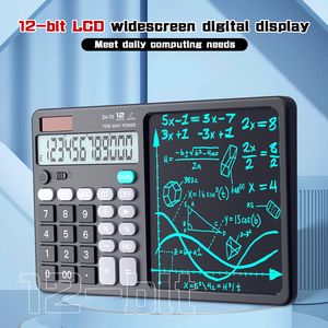 Calculatrice scientifique agricole avancée HS Mini Funny, en plastique, alimentée par énergie solaire et par batterie, écran LCD numérique, tableau d'écriture - Product Image 5