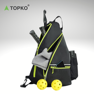 TOPKO, bolsa de gimnasio forrada de poliéster para mujer, mochila portátil de viaje deportiva PeakBall, almacenamiento conveniente para equipo de raqueta - Product Image 6