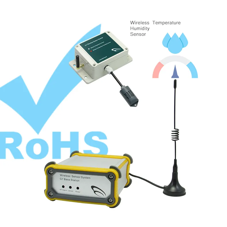 433 MHz גבוהה דיוק עצמי מופעל אלחוטי טמפרטורת לחות חיישני לנצל rfid טכנולוגיה