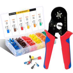 HSC8 6-4A Needle Terminal Crimping Pliers Wire Crimping <b>Tool</b> Kit with Multi Size Connector Set for Electrical Work - Product Image 1