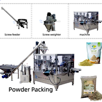 Machine de remplissage et de scellage automatique de sachets préformés en plastique/feuille métallique Doypack avec fermeture éclair pour aliments, noix, collations, haute productivité