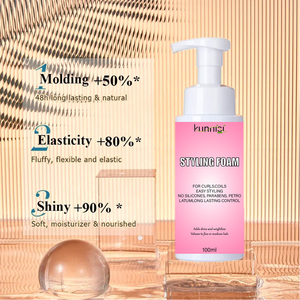 Espuma para el cabello orgánica con agente acondicionador, bomba de crema de peinado ecológica para cabello rizado, reduce el encrespamiento y define el rizo - Product Image 6