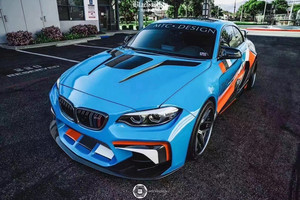 Kit carrosserie pour BMW M2 M235i, style IMP amélioré, pare-chocs avant et arrière, spoiler, capot, kit large pour M2 M235i - Product Image 2