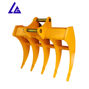 Tùy chỉnh 4 tines máy xúc gốc cào gốc loại bỏ cào với gia cố tines cho gốc cây và gốc loại bỏ - Product Image 4