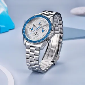 2023 PAGANI DESIGN 1701 New Color Luxury Quartz VK63 Watch for Men Stainless Steel Sport Chronograph 100m Waterproof Wristwatch