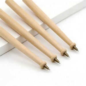 Eco-friendly Wooden Ballpoint <b>Pens</b> Wholesale Promotional Baseball Bat-shaped Neutral <b>Pens</b> with Custom logo Suitable for Children - Product Image 3