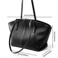 Sac Intemporel Marron Rabat Cuir Authentique Sac Polyvalent pour Déplacement Quotidien Bureau Minimaliste Bandoulière Sacs