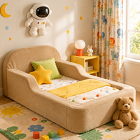 Lit en mousse pour enfants avec cadre rembourré en mousse haute résilience pour la chambre des enfants et l'usage domestique en intérieur