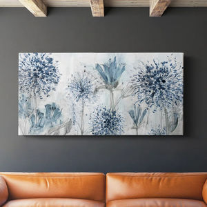 Latitude Run Field of Blue Gallery, toile encadrée prête à accrocher, <span class=keywords><strong>peinture</strong></span> <span class=keywords><strong>abstraite</strong></span>, grande impression sur toile pour salon - Product Image 1