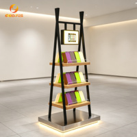 Exhibidor Metálico en Forma de Escalera para Teléfonos Celulares, Estante para Accesorios de Telefonía y Electrónica para Tiendas, para Computadoras Portátiles