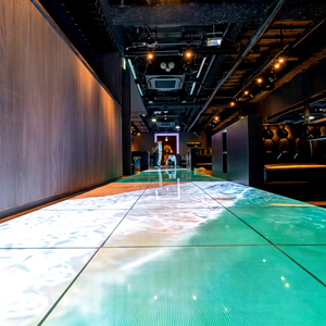 Éclairage LED pour carrelage de sol, bleu clair, luminosité 5000 cd, 178 °   Angle de visionnement, installation fixe en intérieur, utilisation en salle d'exposition - Product Image 2