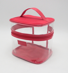 Eztraveling กระเป๋าแต่งหน้าป้ายห้าง,กระเป๋า PVC ใสสำหรับเดินทางกระเป๋าจัดระเบียบเครื่องสำอางตามสั่ง - Product Image 2