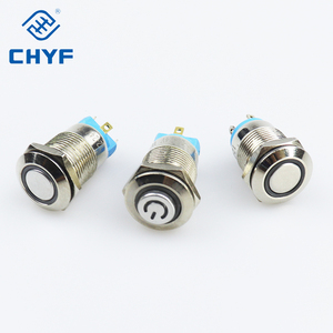 Nút Bấm Tạm Thời 12Mm Công Tắc Đẩy Kim Loại Oxit Nhôm Màu Đen 3V 5V Màu Xanh Dương Đỏ Xanh Lá Cây 12Mm 1/2 Inch - Product Image 6