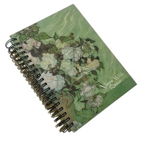 دفتر ملاحظات مخطط حلزوني فاخر سلكي-O بغلاف مقوى مطبوع مخصص مع لفائف تجليد ورق وطباعة ورق مقوى - Product Image 5