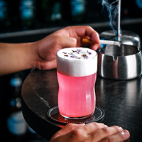 Verre Collins côtelé haut de gamme pour Long Island Iced Tea, Mojito, cocktails, restaurants, bars, vente en gros