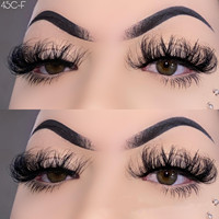 Proveedores de pestañas Venta al por mayor Fluffy Mink Lashes 25 Mm Siberian Mink Lashes Dramatic Long 3D 25 Mm Mink Lashes