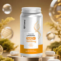Suplemento Dietético OEM NAD+ 18000mg 60 Cápsulas, Antioxidante, Sin Cafeína, para Adultos, Control de Energía