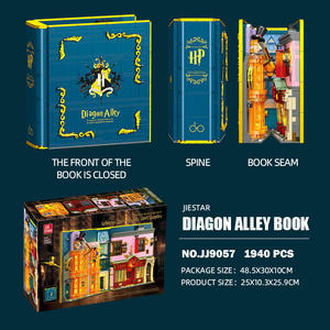 JIESTAR JJ9057 1940PCS Série de films Boutique de blagues <span class=keywords><strong>Weasley</strong></span> Modèle de blocs de construction technique Jouet éducatif Cadeau de fête - Product Image 3