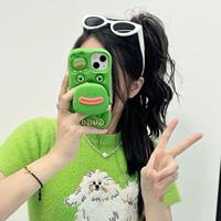 Coque de téléphone Lonely Frog Stand, Housse antichoc pour iPhone 12/13/14/15/17 Pro Max