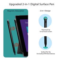 Stylet magnétique actif à pointe fine Mpp2.0, haute sensibilité, charge sans fil, corps en plastique, pour Microsoft Surface Book 2