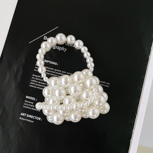 Tas tangan mutiara anak perempuan, kantung unik kecil dengan penutup kancing gaya Barat semua-cocok - Product Image 6