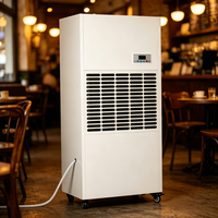 Nouveau déshumidificateur vertical automatique 168L à affichage numérique haute efficacité 7KG/H/jour, qualité commerciale, sécheur d'air sur pied