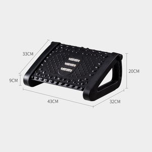 Verstellbare Fußstütze für unter den Schreibtisch mit Massagerollen, ergonomischer Fußhocker, rutschfester Fußmassagegerät für Büro und Zuhause zur Linderung von Ermüdungserscheinungen. - Product Image 2