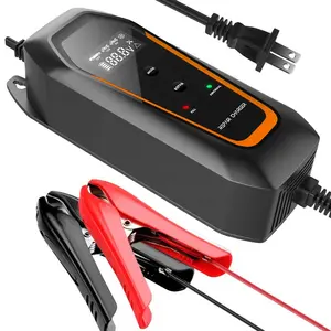 Portable plug-in pulse repair standard battery 4a 12v 6v jumper cable car battery charger