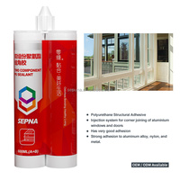 Mastic adhésif uréthane excellente résistance au vieillissement 2 composants pour la composition de connexion d'angle de fenêtre en aluminium-plastique